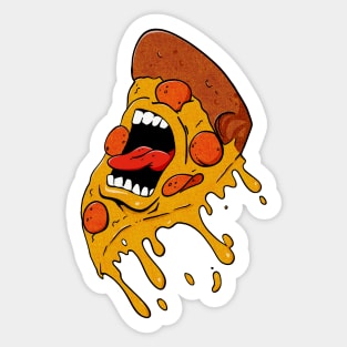 Screaming Pizza Sticker